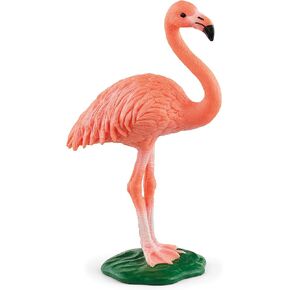 Schleich Wild Life, Bird Animal Toys for Boys and Girls 3 and above, Pink Flamingo Toy Figurine