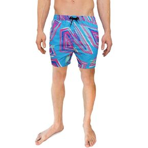 Cabana Bro Men's Swim Trunks - Retro Style Summer Swim Suits for Men