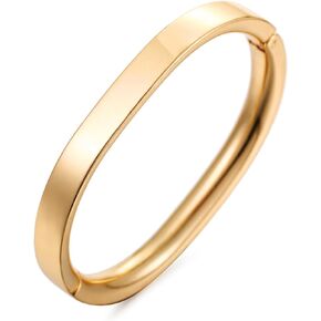 Gold Bangle for Women Stainless Steel Bangle Bracelet Jewelry
