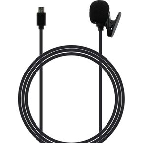 Micro USB Microphone fit for Akaso Brave 7le, EK7000, V500X Action Camera, Lavalier Lapel External Mic