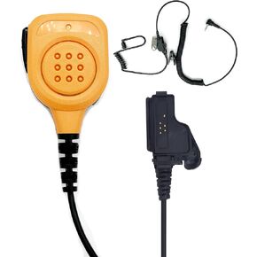 Waterproof Radio Speaker Mic Walkie Talkie Shoulder Handheld Microphone with PTT for XTS1000 XTS1500 XTS2000 XTS2500 XTS3000 XTS3500 XTS5000 HT1000 Orange (XTS-01)