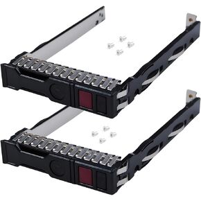 Hard Drive Bracket 2.5" NVMe SSD Caddy 727695-001 Hard Drive Caddy Compatible with HP Proliant DL325 DL360 DL380 DL385 DL560 DL580 ML350 Gen10 G10 Servers, 2 Pack