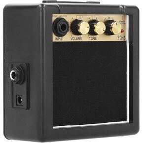 Guitar Amplifier, Bass Speaker Mini Guitar Amplifier, Portable PG-3 3W for Electric Guitar Electric Bass