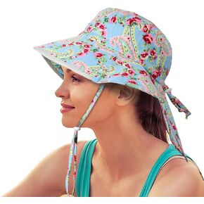 Womens Sun hat Wide Brim Outdoor Fishing Hat with Large Neck Flap Hiking Hats for Women