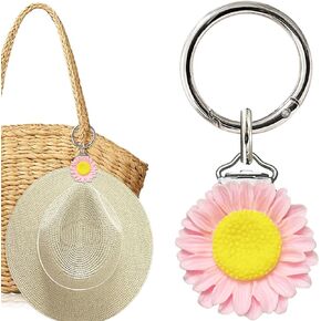 Cute Flower Hat Clip - Women's Travel Hat Clip - Hat Clip for Travel On Bag