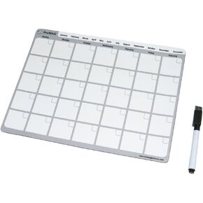 ProMAG 8.5 x 11 Inches Monthly Dry Erase Magnetic Calendar