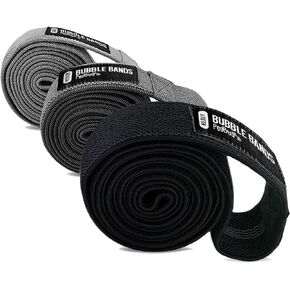 Long Resistance Fabric Bands 3 Pack Set with Door Anchor, Pull-up Assistance Bands, Exercise Band for Legs, Muscle Training, Shape Body,