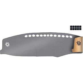 Upgrade Dacron Dashboard Cover Fit for 2001 2002 2003 2004 2005 2006 Lex-us LS430 Effective Anti Glare, Reduce Reflection, Sun Protection, Dust Proof, UV-Proof -Grey