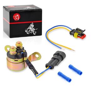 Starter Solenoid Relay & Plug for Polaris Sportsman 400 450 500 570 800 Ranger RZR 400 500 570 700 800 900 1000 Trail Boss Trail Blazer 330 4012001 4010947