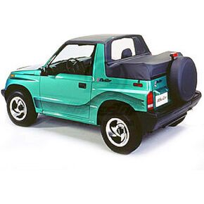 Bestop 8006215 Black Denim Windjammer for 1995-1998 Geo Tracker/Suzuki Sidekick