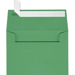 LUXPaper 4Bar A1 Invitation Envelopes | Peel & Press | 3 5/8" x 5 1/8" | Holiday Green | 80lb. Text | 50 Qty