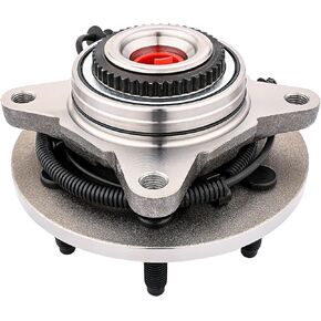 JLEO 4WD Front Wheel Hub Bearing Assembly Replacement for 2005-2008 Ford F150,2006-2008 Lincoln Mark LT 6 Lugs W/ABS 515079 (1)