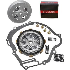 Complete Clutch Kit Center Inner Hub Outer Pressure Plate & Gasket for Yamaha TTR 125 TTR125 TTR125E TTR125L TTR125LE 2000-2022