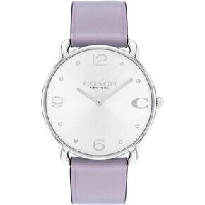 Coach Elliot Women's Watch - 2H Quartz Watch with Genuine Leather - Water Resistant 3 ATM/30 Meters - Trendy Minimalist Design for Everyday Wear - 36mm