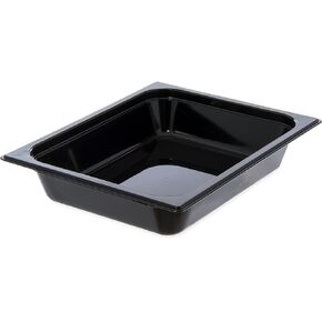 Carlisle FoodService Products 10420B03 StorPlus High Heat Food Pan, 2.5" Deep, Half Size, Black