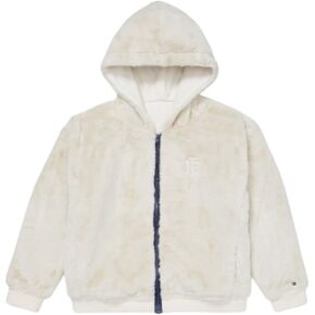 Tommy Hilfiger Women's Adaptive Faux Fur Hoodie Sweatshirt With Magnetic Zipper