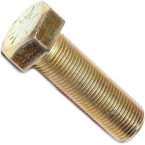 014973254841 Grade 8 Fine Hex Cap Screws, 5/8-18 x 2, Piece-10, yellow