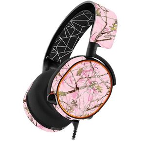 MightySkins Skin Compatible with SteelSeries Arctis 5 Gaming Headset - Conceal Pink | Protective, Durable, and Unique Vinyl wrap Cover | Easy to Apply, Remove, and Change Styles | Made in The USA