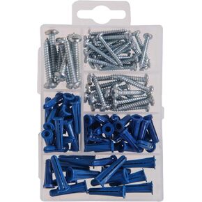 Hillman 591516 Small Anchors with Screws Assortment, 95-Pack