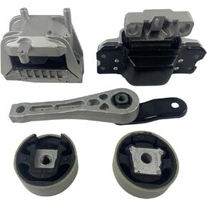 Engine Motor & Transmission Mount Kit Compatible with Volkswagen 2006-2010 Jetta 2.5L for 12-14 VW Beetle for 10-14 Golf 2.5 Jetta for 06-09 Wolkswagen Rabbit 1K0199262BC 1K0199262BC