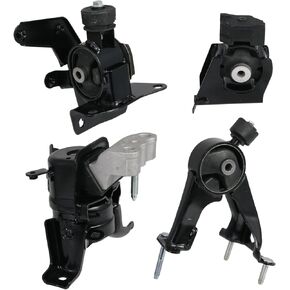 4pcs Motor Mounts Set Kit Compatible with 09-13 Toyota Corolla and Matrix 4Cyl 1.8L with Auto Automatic Standard Manual Transmissions Engine Mounts