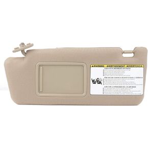 SCITOO Left & Right sides Sun Visor Assembly fit for 2005-2014 for Toyota for Tacoma without Sunroof (Beige)