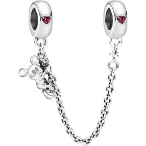 Rose Gold LinaBell Dangle Charm Fit Women Bracelet Necklaces Fashion Gifts 925 Sterling Silver DIY Jewelry