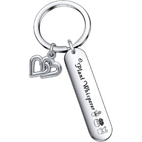 De&ai Plant Whisperer Gift plant Lover Jewelry Gardening Gift Master Gardener Keychain for Crazy Plant Lady Gift Plant mom jewelry Plant Keychain