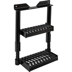 Black Powder Coated Cable Type Truck Step - 22H x 16W x 7D
