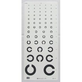 Landolt Optometric Chart at 5 Meters - Precision and Reliability for Vision Test