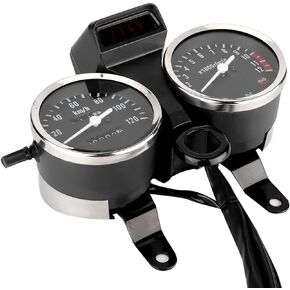 Motorcycle Speedometer,Motorcycle Modified Accessories Speedometer Odometer Tachometer Compatible for Suzuki GN125