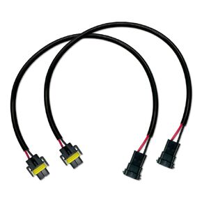 DAMA H11 H8 Wiring Harness Connector Extension Cable for Headlight & Fog Light Halogen Bulb (Pack of 2) (10", Medium)