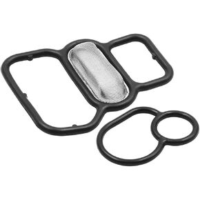 X AUTOHAUX Solenoid Gasket Engine Valve Filter Set for Honda 36172-P08-A01 15825-P2M-005