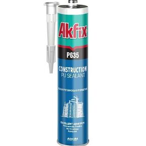 Akfix P625 Crack Flex Sealant (2x10.4 oz.) White - Polyurethane Construction Sealant for All Types of Joints, Flexible & Paintable Concrete Crack Filler for Garage, Driveway and Wall | White, 2 Pack