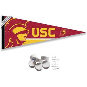USC Trojans Trojan Pennant Flag and Wall Tack Mount Pads