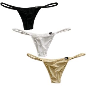 Mens Low Rise Sexy Breathable Solid Color G-String Mens Underwear