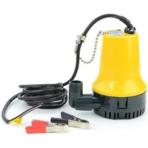 Sutekus Small Submersible Pump 12V for Pumping and Draining Seawater Maximum Discharge Rate 70 l/min