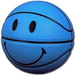 MINDCOLLISION 5/6/7 Smile Basketball, Women's PU Soft Leather Basketball, Good Dribbling and Shooting Feel, Birthday Gift, Suitable for Indoor and Outdoor Use. (8 Colors)