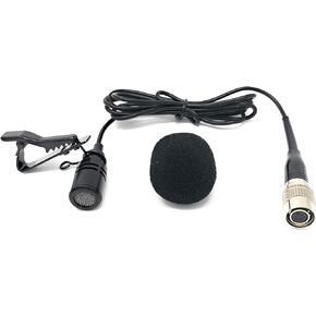 Black Omni-Directional Tie Clip Lapel Lavalier Microphone for Audio-Technica