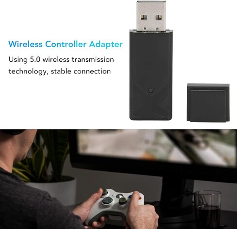 ASHATA Wireless Controller Adapter for PS4, Wireless Bluetooth Controller USB Adapter for PS4 PC Host Plug and Play, Small and Portable in Saudi Arabia