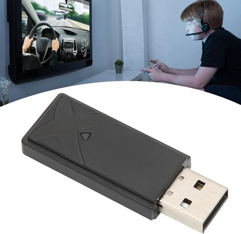 ASHATA Wireless Controller Adapter for PS4, Wireless Bluetooth Controller USB Adapter for PS4 PC Host Plug and Play, Small and Portable in Saudi Arabia