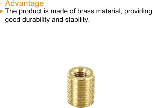 PATIKIL M10 to M5 Fine Thread Adapter Reducer Thread Reducing Nuts Insert, 5 Pack 12mm Threaded Hollow Tube Adapter Brass Coupler Connector Pipe Fitting in Saudi Arabia
