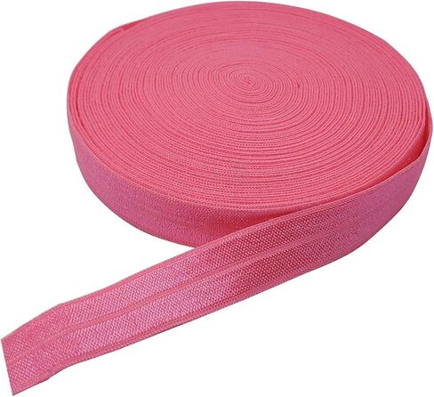 شريط مرن قابل للطي بطول 10 ياردات، شريط مطاطي مضفر لربطات الرأس، متوفر بألوان مختلفة (أسود، 5/8 بوصة) in Kuwait