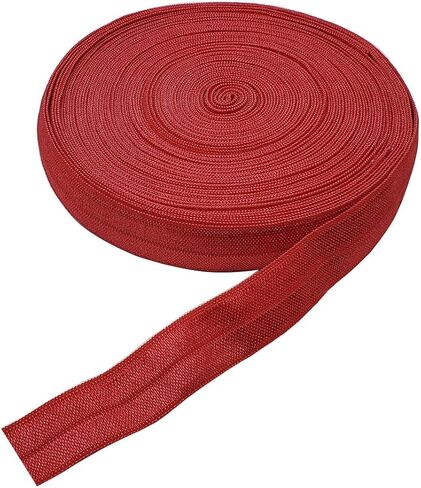 10 Yards Fold Over Elastic Stretch, Braided Elastic Ribbon for Hair Ties Headbands, Available in Various of Colours (Beige, 5/8in) in Saudi Arabia