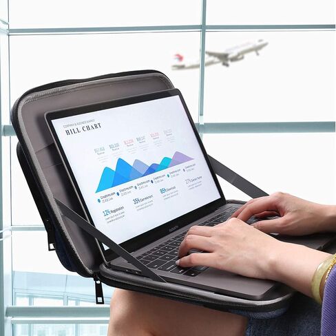 Smatree 13-14inch Hard Laptop Carring Case for 14 inch/13inch Macbook Pro 2021/Acer Spin 5/Dell Xps 13 7390/Asus Zenbook13, 11-12.9inch iPad Pro and iPhone 12/12Pro/11 Bag, Blue in Saudi Arabia