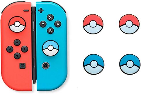 Thumb Grip Caps for Switch Joycon, Soft Silicone Joystick Cover Compatible with Nintendo Switch/OLED/Switch Lite, Analog Stick Grips Button Covers for Switch in Saudi Arabia