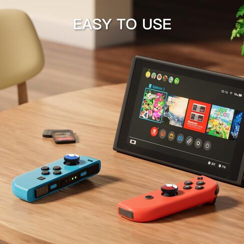 Thumb Grip Caps for Switch Joycon, Soft Silicone Joystick Cover Compatible with Nintendo Switch/OLED/Switch Lite, Analog Stick Grips Button Covers for Switch in Saudi Arabia