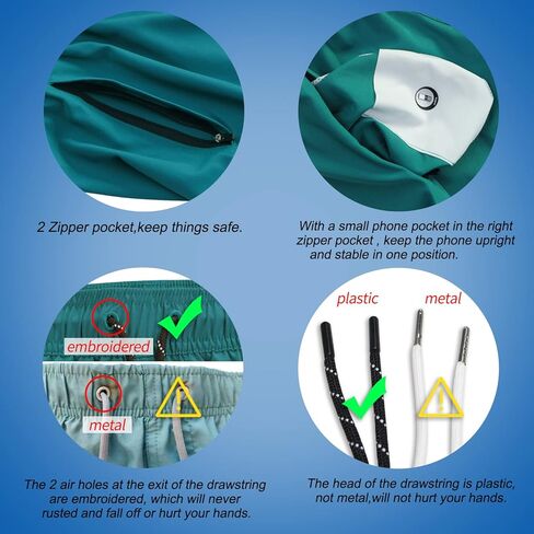 MILANKERR سروال سباحة رجالي مقاس 7 بوصة مع بطانة مضغوطة، سروال سباحة رجالي مع بطانة موجزة من الملاكم شورت سباحة سريع الجفاف in Kuwait