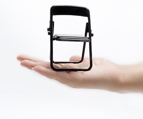 12 قطعة كراسي قابلة للطي مصغرة بمقياس 1:6 كرسي صغير أبيض وأسود قابل للطي كرسي بلاستيكي صغير للمنزل الصغير ملحقات أثاث مصغر الديكور in Kuwait