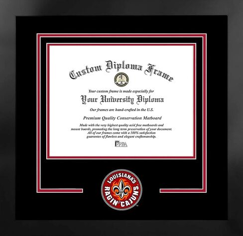 Campus Images NCAA Unisex Spirit Diploma Manhattan Black Frame with Bonus Lithograph (Value Savings $59) in Saudi Arabia